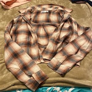 Cropped Hollister Flannel